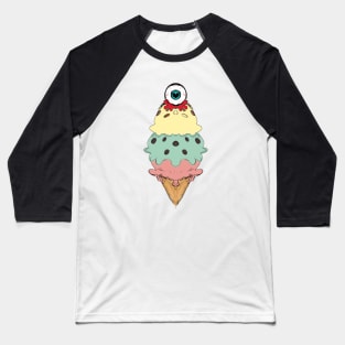 Eye-Scream Cone Baseball T-Shirt